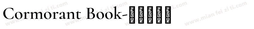 Cormorant Book字体转换